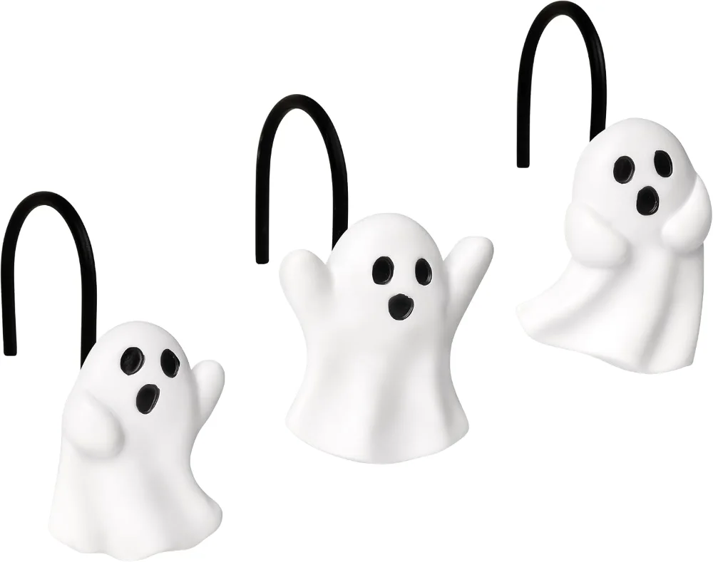 Ghost Shower Curtain Hooks