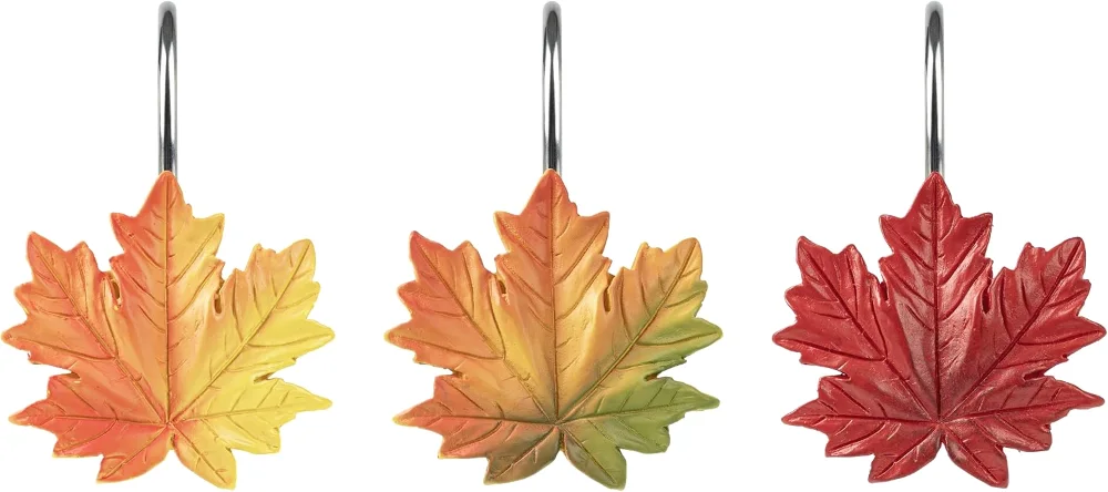 Maple Leaf Shower Curtain Hooks
